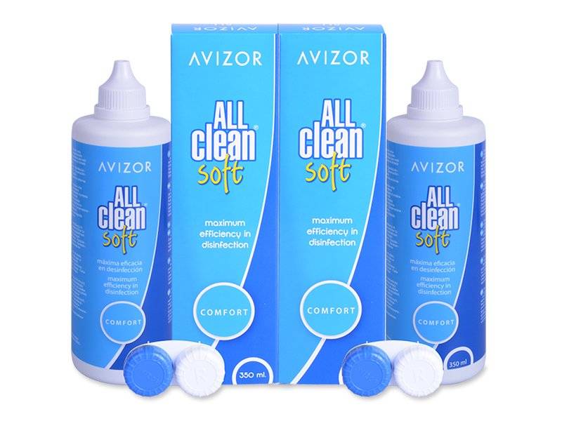 Roztok Avizor All Clean Soft 2x 350 ml - Výhodné dvojbalení roztoku