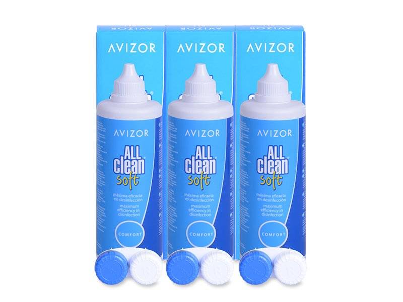 Roztok Avizor All Clean Soft 3x 350 ml - Economy 3-pack - solution