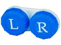 Pouzdra na kontaktní čočky - Pouzdro na čočky modré L+R