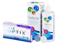 Air Optix Aqua Multifocal (6 čoček) + roztok Gelone 360ml