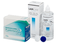 PureVision 2 (6 čoček) + roztok Laim Care 400 ml