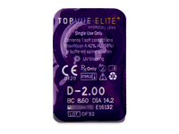 TopVue Elite+ (10 čoček) - Vzhled blistru s čočkou