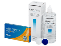 Air Optix Night and Day Aqua (6 čoček) + roztok Laim Care 400 ml
