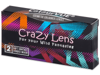 ColourVUE Crazy Lens - Blue Star - nedioptrické (2 čočky)