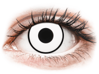 Barevné kontaktní čočky MaxVue Vision - ColourVUE Crazy Lens - White Zombie - nedioptrické
