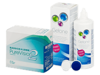 PureVision 2 (6 čoček) + roztok Gelone 360 ml