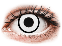Barevné kontaktní čočky MaxVue Vision - ColourVUE Crazy Lens - White Zombie - dioptrické