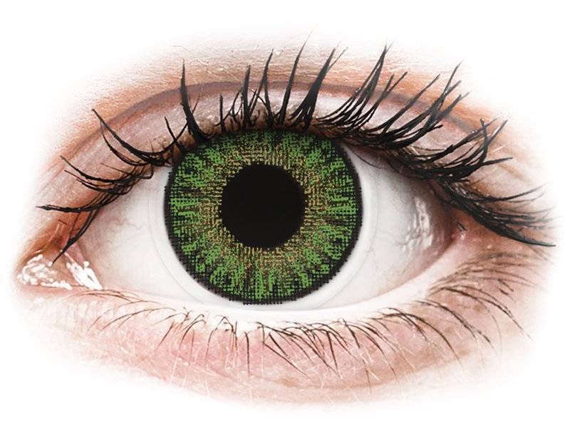 TopVue Color - Green - nedioptrické jednodenní (10 čoček) - Barevné kontaktní čočky