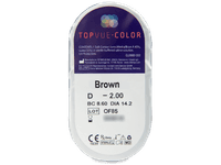 TopVue Color - Brown - dioptrické (2 čočky)