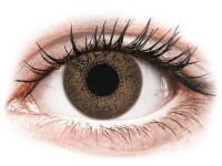 Barevné kontaktní čočky - TopVue Color - Brown - dioptrické