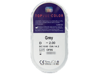TopVue Color - Grey - dioptrické (2 čočky) - Vzhled blistru s čočkou