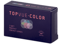 TopVue Color - True Sapphire - dioptrické (2 čočky) - Barevné kontaktní čočky
