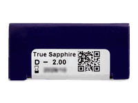 TopVue Color - True Sapphire - dioptrické (2 čočky) - Náhled parametrů čoček