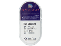 TopVue Color - True Sapphire - dioptrické (2 čočky)