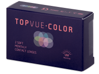 TopVue Color - Turquoise - nedioptrické (2 čočky)