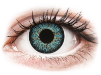 Barevné kontaktní čočky - ColourVUE Glamour Aqua - dioptrické