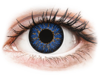 Barevné kontaktní čočky - ColourVUE Glamour Blue - dioptrické