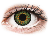 Barevné kontaktní čočky - ColourVUE Glamour Green - nedioptrické
