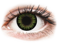Barevné kontaktní čočky - ColourVUE BigEyes Party Green - nedioptrické