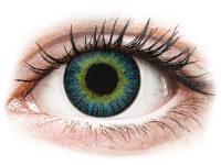 Barevné kontaktní čočky MaxVue Vision - ColourVUE Fusion Yellow Blue - dioptrické