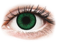 Barevné kontaktní čočky - SofLens Natural Colors Emerald - dioptrické