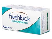 FreshLook Dimensions Carribean Aqua - dioptrické (6 čoček)