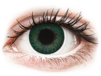 Barevné kontaktní čočky - FreshLook Dimensions Carribean Aqua - nedioptrické