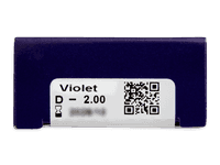 TopVue Color - Violet - nedioptrické (2 čočky) - Náhled parametrů čoček