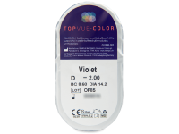 TopVue Color - Violet - dioptrické (2 čočky)