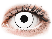 Barevné kontaktní čočky MaxVue Vision - ColourVUE Crazy Lens - White Zombie - nedioptrické jednodenní