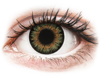 Barevné kontaktní čočky - ColourVue One Day TruBlends Green - dioptrické