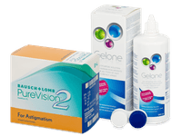 PureVision 2 for Astigmatism (6 čoček) + roztok Gelone 360 ml