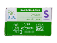 Biotrue ONEday (30 čoček) - Náhled parametrů čoček