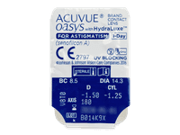 Acuvue Oasys 1-Day with HydraLuxe for Astigmatism (30 čoček) - Vzhled blistru s čočkou