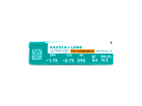 Bausch + Lomb ULTRA for Astigmatism (6 čoček) - Náhled parametrů čoček