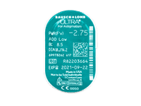 Bausch + Lomb ULTRA for Astigmatism (6 čoček) - Vzhled blistru s čočkou
