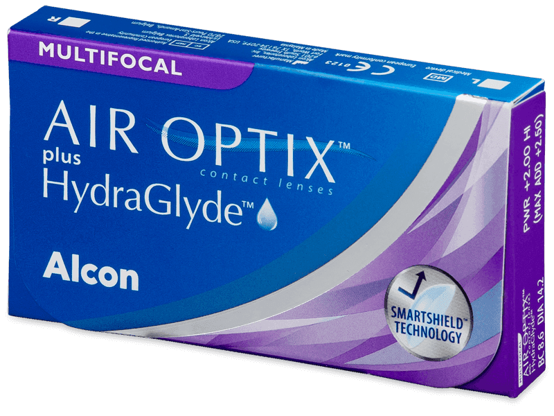 Air Optix plus HydraGlyde Multifocal (6 čoček) - Měsíční kontaktní čočky