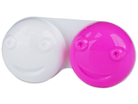 Pouzdra na kontaktní čočky - Pouzdro na čočky 3D - růžové