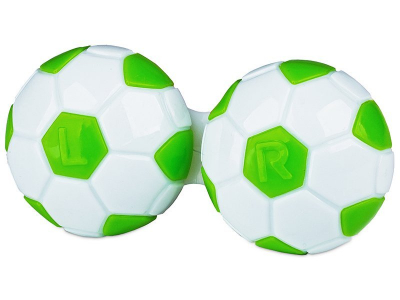 Pouzdro na čočky Fotbal - zelené 
