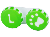 Pouzdra na kontaktní čočky - Pouzdro na čočky Tlapka - zelené
