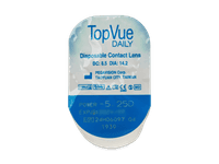 TopVue Daily (10 čoček) - Vzhled blistru s čočkou