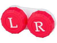 Pouzdra na kontaktní čočky - Pouzdro na čočky červené L+R