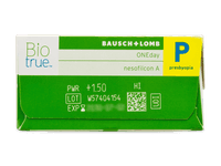 Biotrue ONEday for Presbyopia (30 čoček) - Náhled parametrů čoček