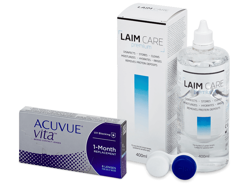 Acuvue Vita (6 čoček) + roztok Laim Care 400 ml - Výhodný balíček