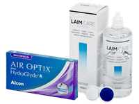 Air Optix plus HydraGlyde Multifocal (6 čoček) + roztok Laim Care 400 ml