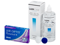 Air Optix plus HydraGlyde Multifocal (6 čoček) + roztok Laim Care 400 ml