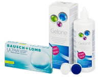 Bausch + Lomb ULTRA for Presbyopia (6 čoček) + roztok Gelone 360 ml