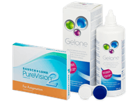 PureVision 2 for Astigmatism (3 čočky) + roztok Gelone 360 ml