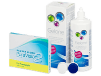 PureVision 2 for Presbyopia (3 čočky) + roztok Gelone 360 ml