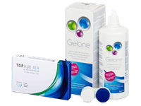 TopVue Air for Astigmatism (3 čočky) + roztok Gelone 360 ml